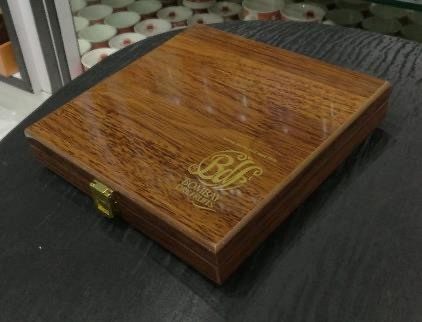 Engraved wooden presentation box